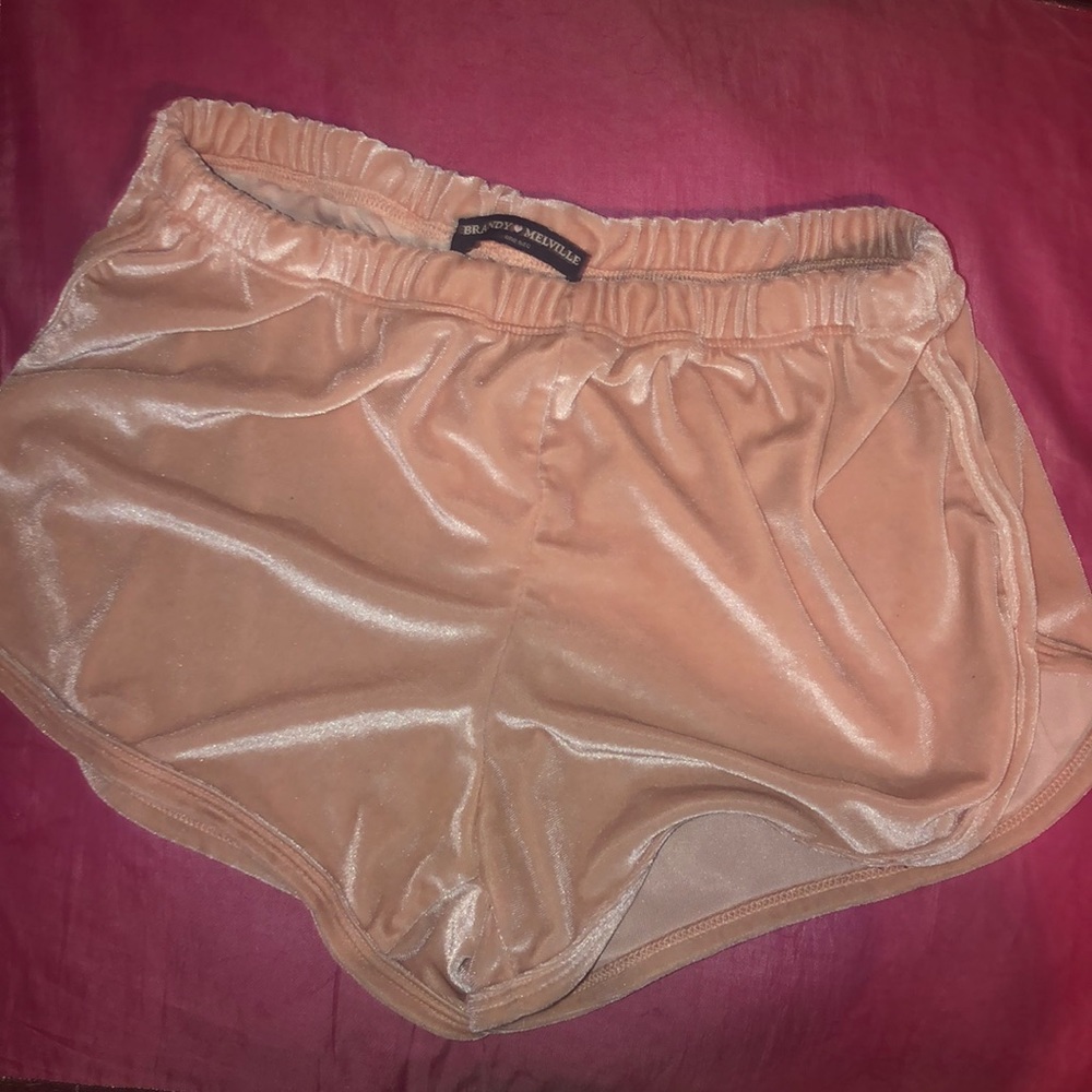 Brandy melvile velvet shorts